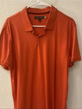 Banana Republic Men’s Bright Orange Polo Shirt